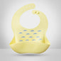 Luxury Modern Bibs Waterproof Soft Silicone Kids Girl Boy Adjustable Children Bib Cute Cartoon Print Baby Feeding Stuff For Kids Stevvex