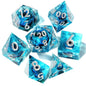 MINI PLANET DND Dice Set Purple Dragon Eye Liquid Core Dice RPG Dungeons&Dragons Wholesale Custom Handmade Polyhedral Resin Dice NovaCart