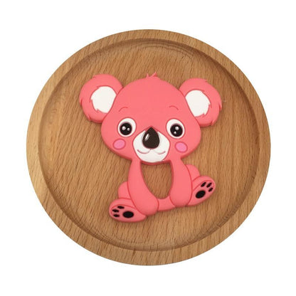 1pc Unique Baby Koala Silicone Teether Teething Chew Toy   Nursing Tool Pendant Food Grade Silicone Stevvex