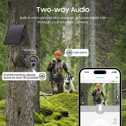 WERYSAFE 6MP Ubox 12X Zoom Infrared Video Cellular 4g Solar Rechargeable Battery Charge Hunting Trail Security PTZ Camera NovaCart