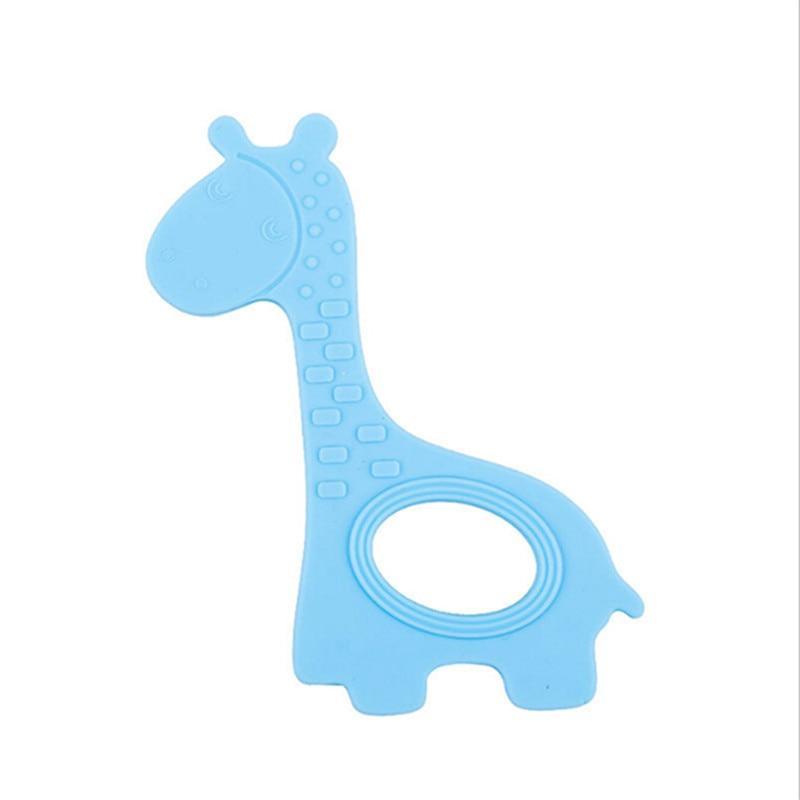 New  Cute Giraffe Appease Teether Toy Teething Chew Toddler Silicone  Natural Organic Food Perfect For Baby Boys and Girls Stevvex