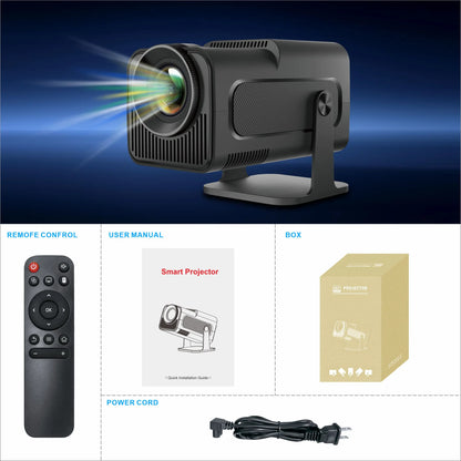 HY320 Mini Hd Home Theater Projector Mini Projector 4k Android Smart bluetooth Wi-fi Portable Outdoor Travel Projector 4K NovaCart
