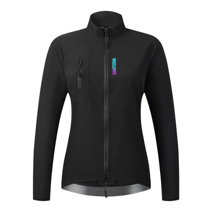 WOSAWE Ready to Ship Women Cycling Bicycle Windproof Jackets With Rear Mesh Breathable Fabric Quick-drying Cycling Coat NovaCart