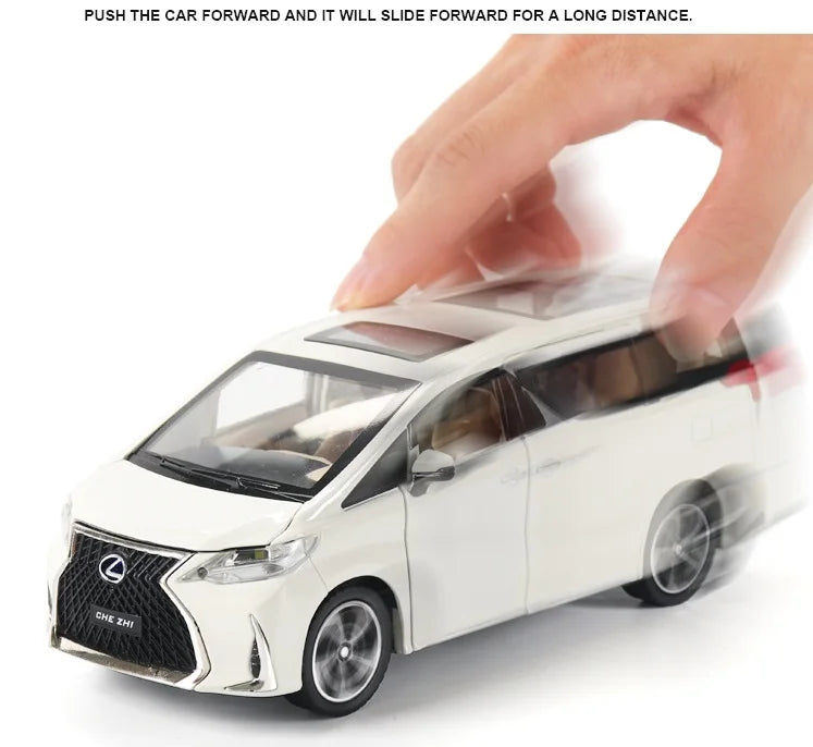CZ  1:24  LX LM300H Business Van Model Toys Diecast Model for Collection and Creative Gift Alloy With Sound and Light Pullback NovaCart