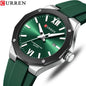 CURREN 8465 Brand Silicone Men Watches Big Dial Quartz Wristwatches Simple Watches Clock Reloj Hombre Male Casual Watch for Gift NovaCart