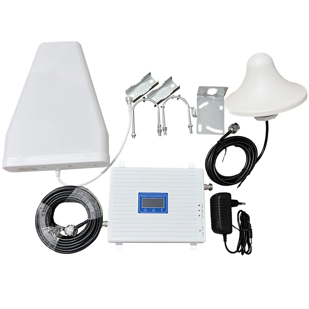 2 3 4G 900 1800 2100Mhz  Tri Band Factory Most Affordable Mobile Phone Signal Amplifier / Booster / Signal Network Repeater NovaCart