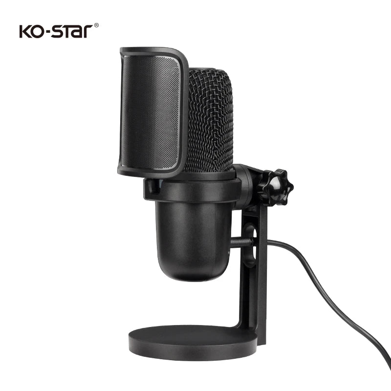 Portable Wired Microphone Gaming Podcast Condenser Microphone Plug and Play Tap-to Mute Sensor Microphones NovaCart