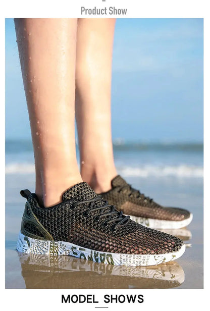 Hight Quality Summer Mens Casual Shoes Aqua Shoes Origin Air Mesh Sneakers Fashion Foam Sport Footwear Beach Shoes Water Shoes NovaCart