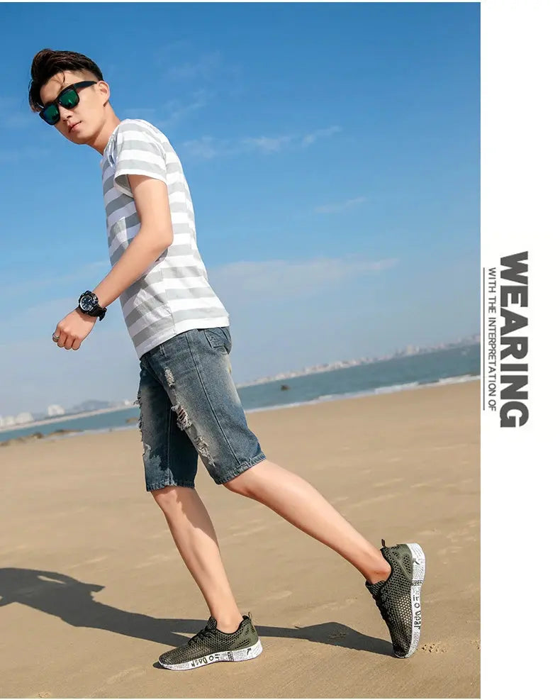 Hight Quality Summer Mens Casual Shoes Aqua Shoes Origin Air Mesh Sneakers Fashion Foam Sport Footwear Beach Shoes Water Shoes NovaCart