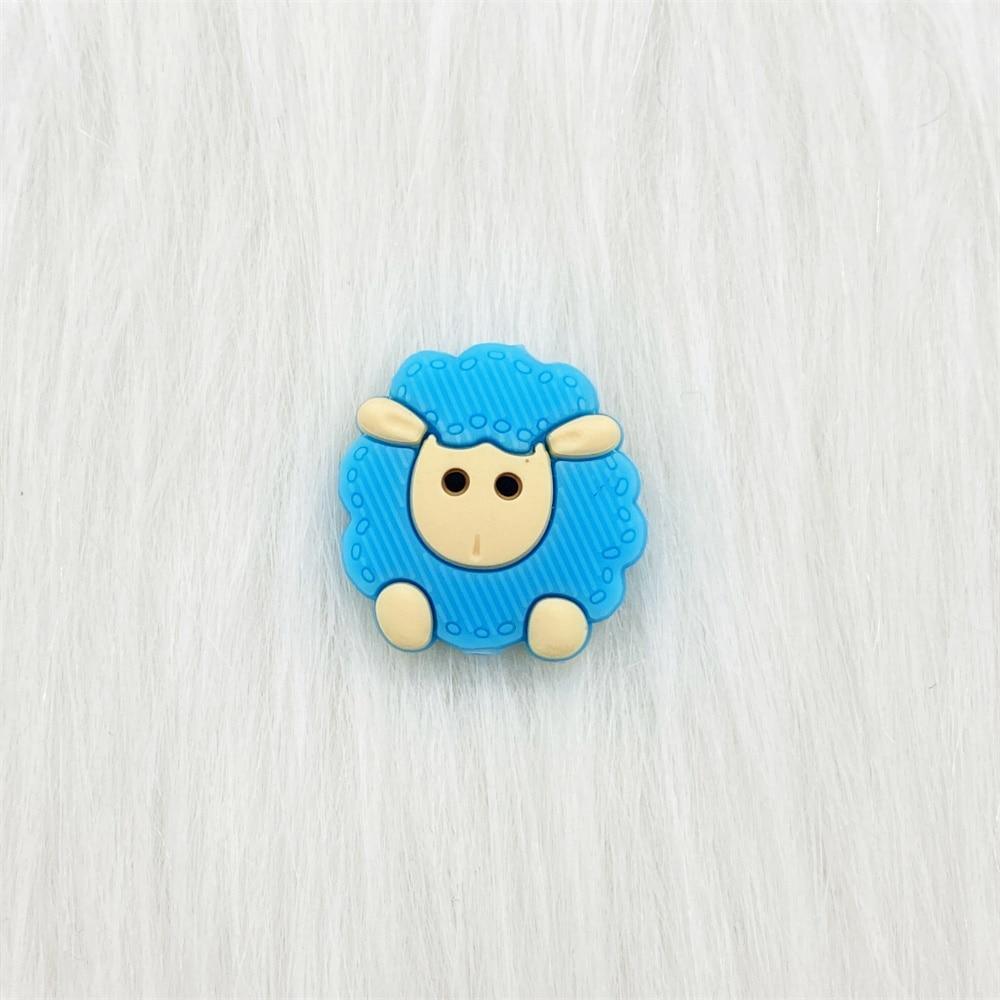 5pcs Animals Cartoon Silicone  Teething  Sheep   For Children Newborn Baby Teether For Teeth Stevvex