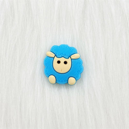 5pcs Animals Cartoon Silicone  Teething  Sheep   For Children Newborn Baby Teether For Teeth Stevvex