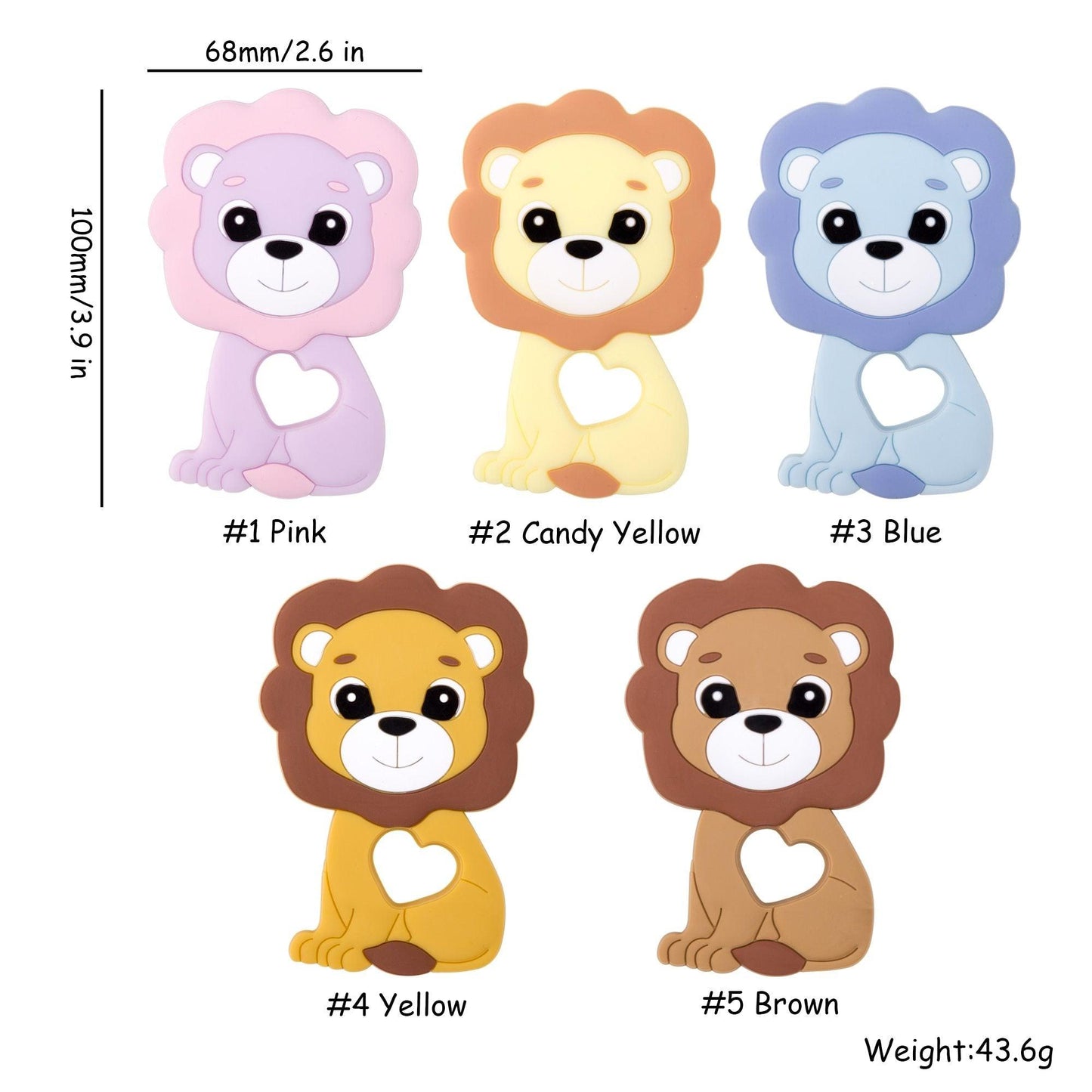 New Sets Baby Silicone Teether Rodent Silicone Animal Fox Teeth Chew Children Goods Stevvex