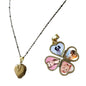 Personalized Four Leaf 4 Leaves Clover Pendant Necklace Customized Photo Box Girls Lover Fashion Jewelry
