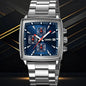 Elevate Your Style with the SKMEI 9331 Men's Luxe Quartz Watch - Stainless Steel Band, Square Dial, and Luminous Hands