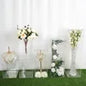 Gaojian Clear Acrylic Square Plinth Pedestal Wedding Display Stand with Flower Riser Cube for Weddings Decoration NovaCart