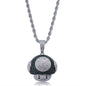 Hip Hop Fierce Shark Inlaid Zircon Pendant Charm Trend Necklace