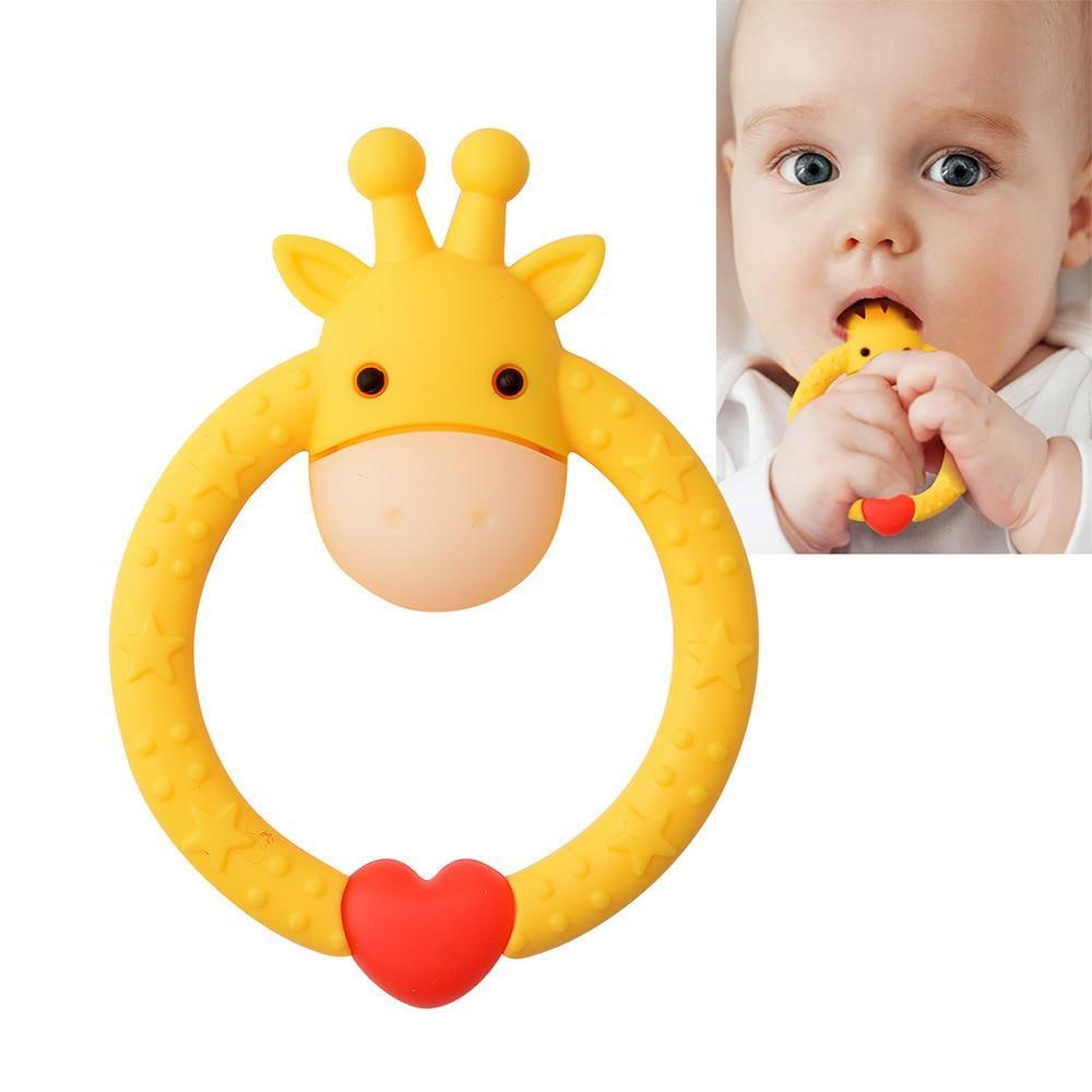 Cute Animal  Baby   Silicone Teether Child Supplies Baby Nursing  Dental Care Child Sucking Toy Perfect For Kids And Parents Stevvex