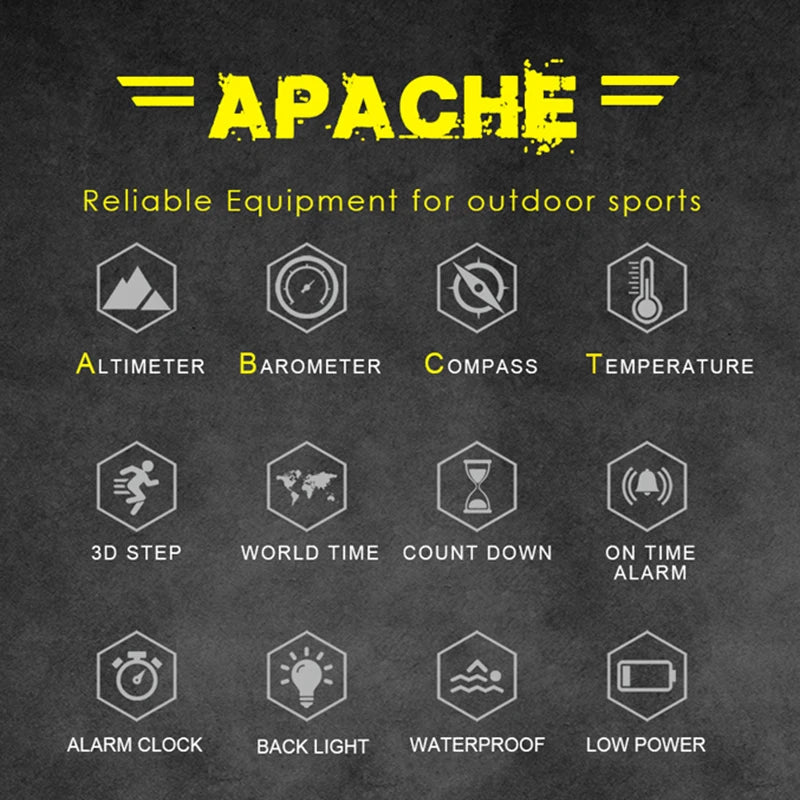 NORTH EDGE Men's sport Digital watch Hours Running Swimming Military Army watches Altimeter Barometer Compass waterproof 50m NovaCart