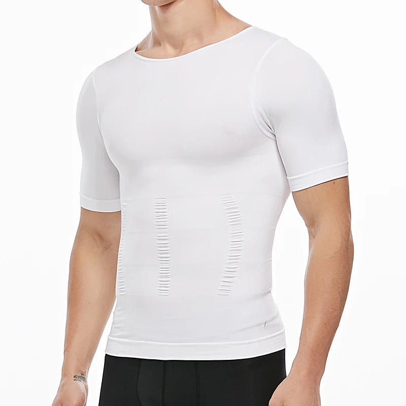 1/2 PCS Men Body Shaper T-Shirt Slimming Shapewear Corrective Posture Belly Control Compression Man Modeling Underwear Corset NovaCart