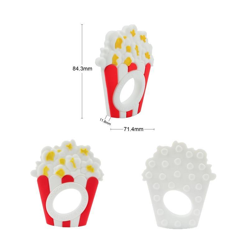 Baby Teethers Cartoon Animal Baby Teething Toy Penguin Silicone Teether Unicorn Pendant Raccoon Accessories Stevvex