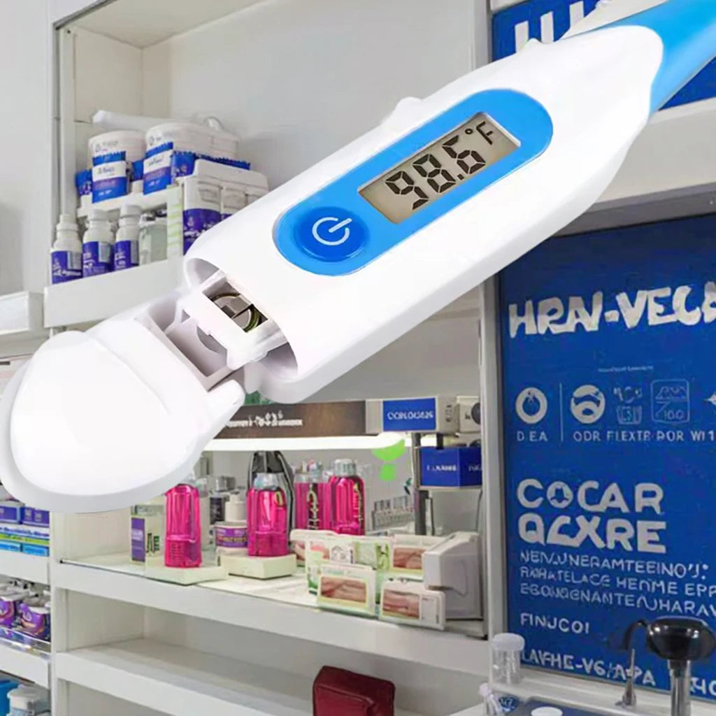 Flexible Tip Digital Thermometer Waterproof Plastic Baby Oral & Armpit Thermometer for Clinical Hospitals & Household Use NovaCart