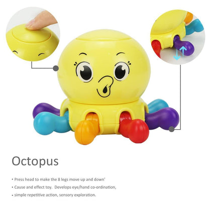Baby Rattles Teether Shaker Grab and Spin Rattle Musical Toy Set Early Educational Toys For Baby Stevvex