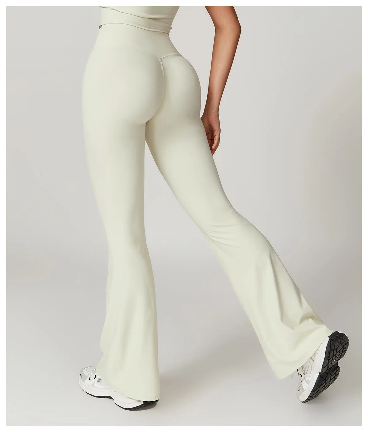 NO MOQ Blank Eco Friendly Flare Recycled Fabric Sustainable Legging Yoga Flared Pants Women NovaCart