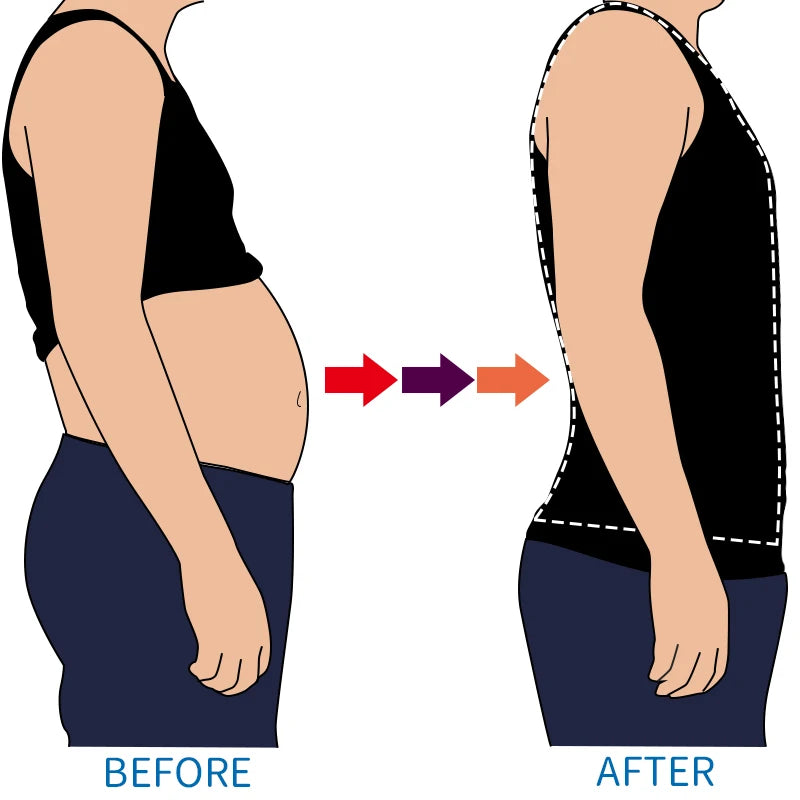 Men Slimming Body Shaper Belly Control Shapewear Man Shapers Modeling Underwear Waist Trainer Corrective Posture Vest Corset NovaCart
