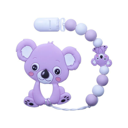 Baby Teething Lovely Koala Owl Horse Cookies Baby Teether Molar Toy Gift Raccoon Food Grade Silicone Beads For Kids and Baby Stevvex