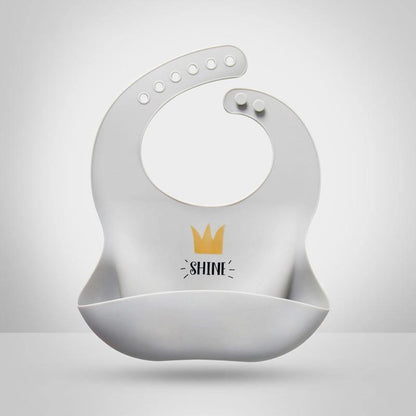 Luxury Modern Bibs Waterproof Soft Silicone Kids Girl Boy Adjustable Children Bib Cute Cartoon Print Baby Feeding Stuff For Kids Stevvex