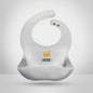 Luxury Modern Bibs Waterproof Soft Silicone Kids Girl Boy Adjustable Children Bib Cute Cartoon Print Baby Feeding Stuff For Kids Stevvex