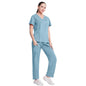 Fashionable Hospital Custom Nurse Uniform Embroidery Logo Colors Short Scrubs Jogger Straight Nurse Uniform Pants Sets NovaCart