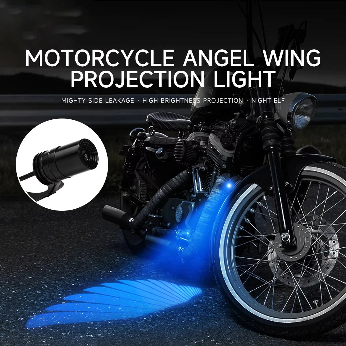 2Pcs Motorcycle Angel Wings Laser Lights 9-36V Universal Modified LED Decorative Welcome Wing Ambient Projection Light NovaCart