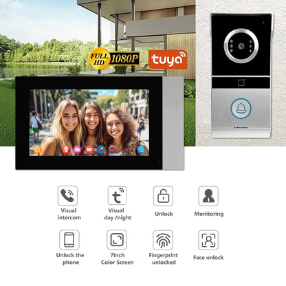 Waterproof Door Call Video Panel 7inch Ahd Screen Doorbell 4 Wire Wired Gate Intercom Systems With Camera Tuya Video Intercom NovaCart