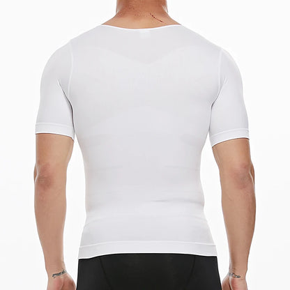 1/2 PCS Men Body Shaper T-Shirt Slimming Shapewear Corrective Posture Belly Control Compression Man Modeling Underwear Corset NovaCart