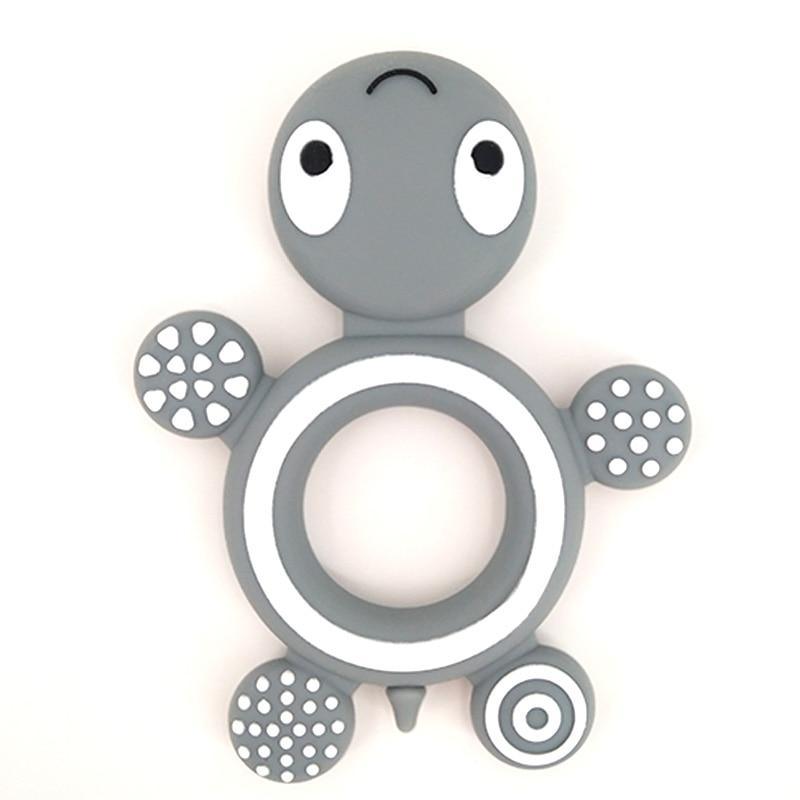 Baby Silicone Teethers Food  Cute Turtle Tiny  Teething Baby Shower Gifts Cartoon Animals Teether Stevvex