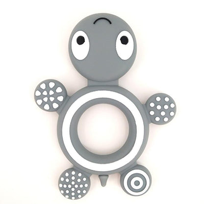 Baby Silicone Teethers Food  Cute Turtle Tiny  Teething Baby Shower Gifts Cartoon Animals Teether Stevvex