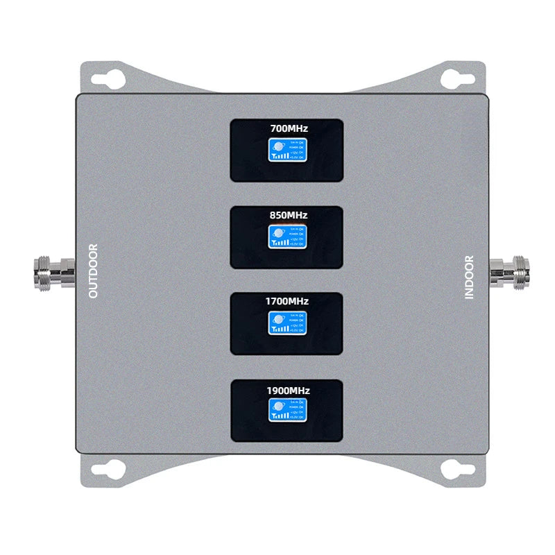 High-power Four Band 700/850/1700/1900mhz Mobile Signal Booster B28/B5/B4/B2 Repeater Signal Booster 2G 3G 4G 5G LTE Amplifier NovaCart
