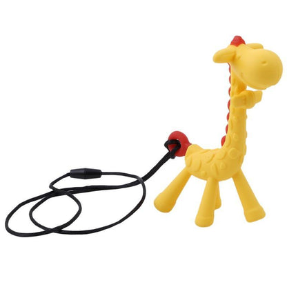 Unique Cute Cartoon Giraffe Shape Baby Teether Silicone  Teething Toy New Hanging Toy For Baby Activity Stevvex