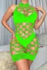 Sexy Halter Nylon Dresses Fishnet Girl Body Stocking Women Transparent Hollow Bodystockings Lingerie NovaCart