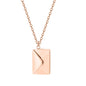 Personalized Custom Envelope Custom Photo Engraved Name Necklace Pendant