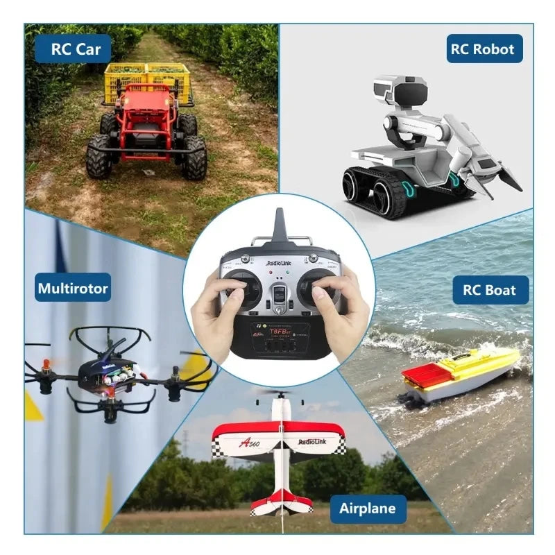 RadioLink RC Transmitter T8FB Throttle Right with Receiver R8EF for Drone 2km Control Distance 8 Channels RC Controller Pix4 NovaCart