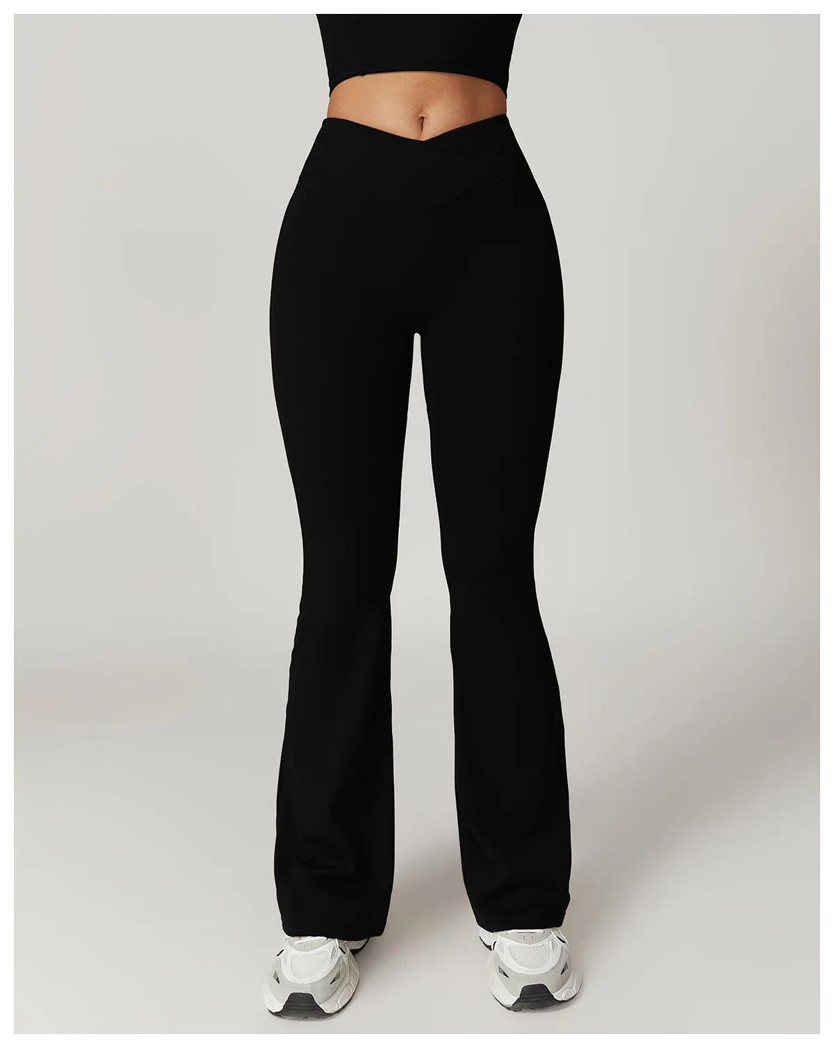 NO MOQ Blank Eco Friendly Flare Recycled Fabric Sustainable Legging Yoga Flared Pants Women NovaCart