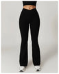NO MOQ Blank Eco Friendly Flare Recycled Fabric Sustainable Legging Yoga Flared Pants Women NovaCart