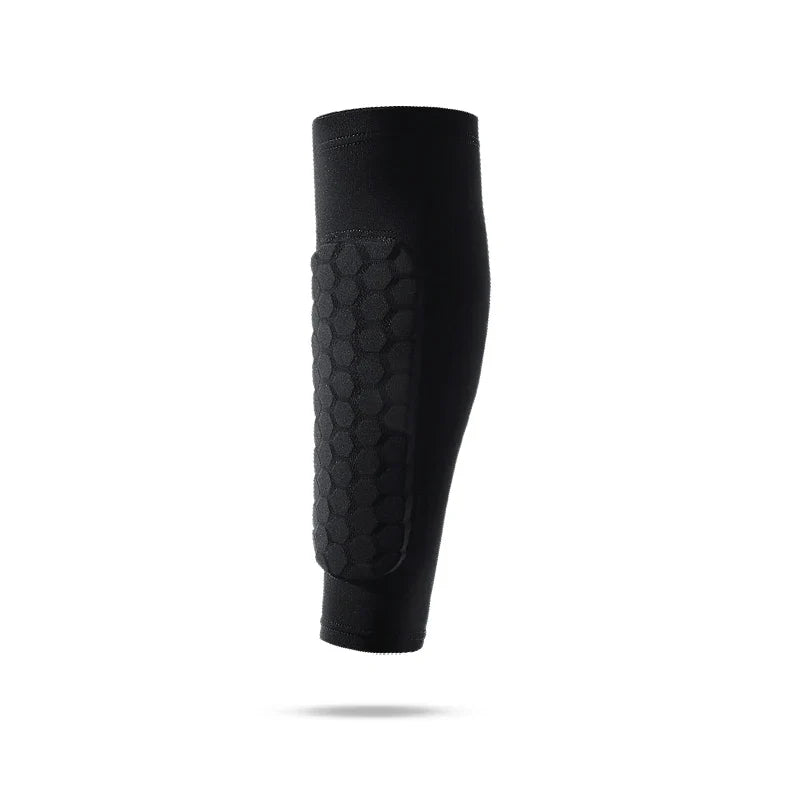 1 PC Leg Sleeves Shin Guards Shockproof Honeycomb Nylon Support Sock Shin Protector Soccer Gear Soccer Shields Sports Legging Pi-Mart
