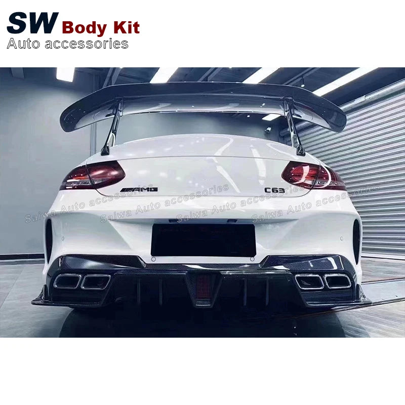 Carbon Fiber Rear Spoiler for Mercedes-Benz C-Class W205 C63 2015-2021Trunk Wing Rear Splitter Aerodynamic Kit NovaCart