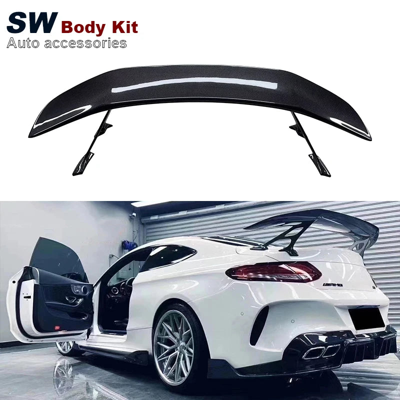 Carbon Fiber Rear Spoiler for Mercedes-Benz C-Class W205 C63 2015-2021Trunk Wing Rear Splitter Aerodynamic Kit NovaCart