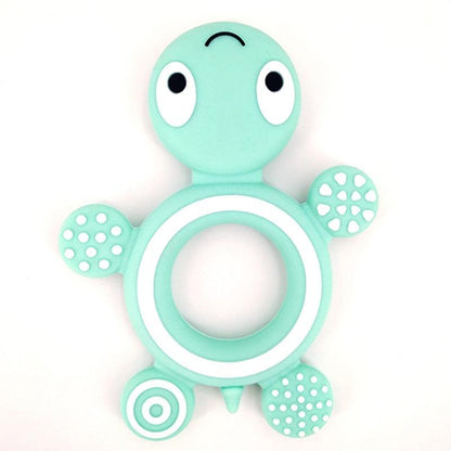 Baby Silicone Teethers Food  Cute Turtle Tiny  Teething Baby Shower Gifts Cartoon Animals Teether Stevvex