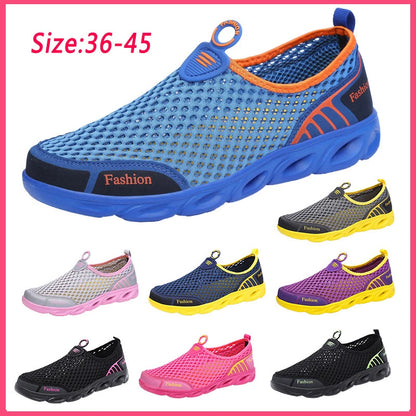 Fashion Casual Shoes Lightweight Summer Breathable Men Shoes Outdoor Comfortable Women Footwear Male Ladies Walking Shoes 36-45 NovaCart