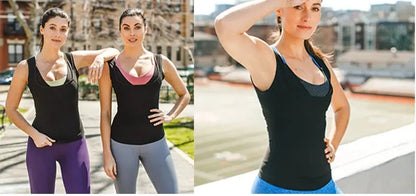 Men Neoprene Sweat Sauna Vest Waist Trainer Slimming Body Shapers Vest Shapewear Corset Gym Underwear Women Fat Burn Tank Top NovaCart